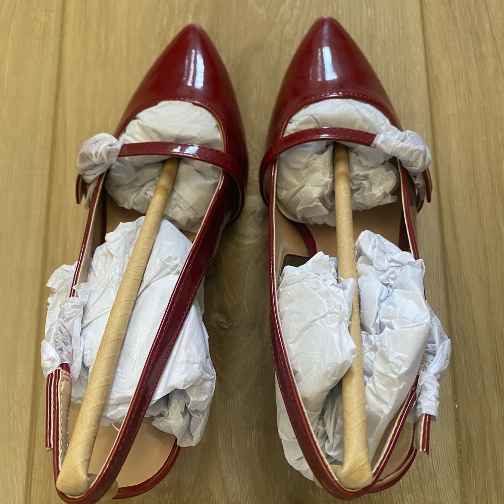 MIA Amore Sauraa Womens Pointed Closed Toe Stiletto Heel Pumps in Wine - NWT - Picture 3 of 12